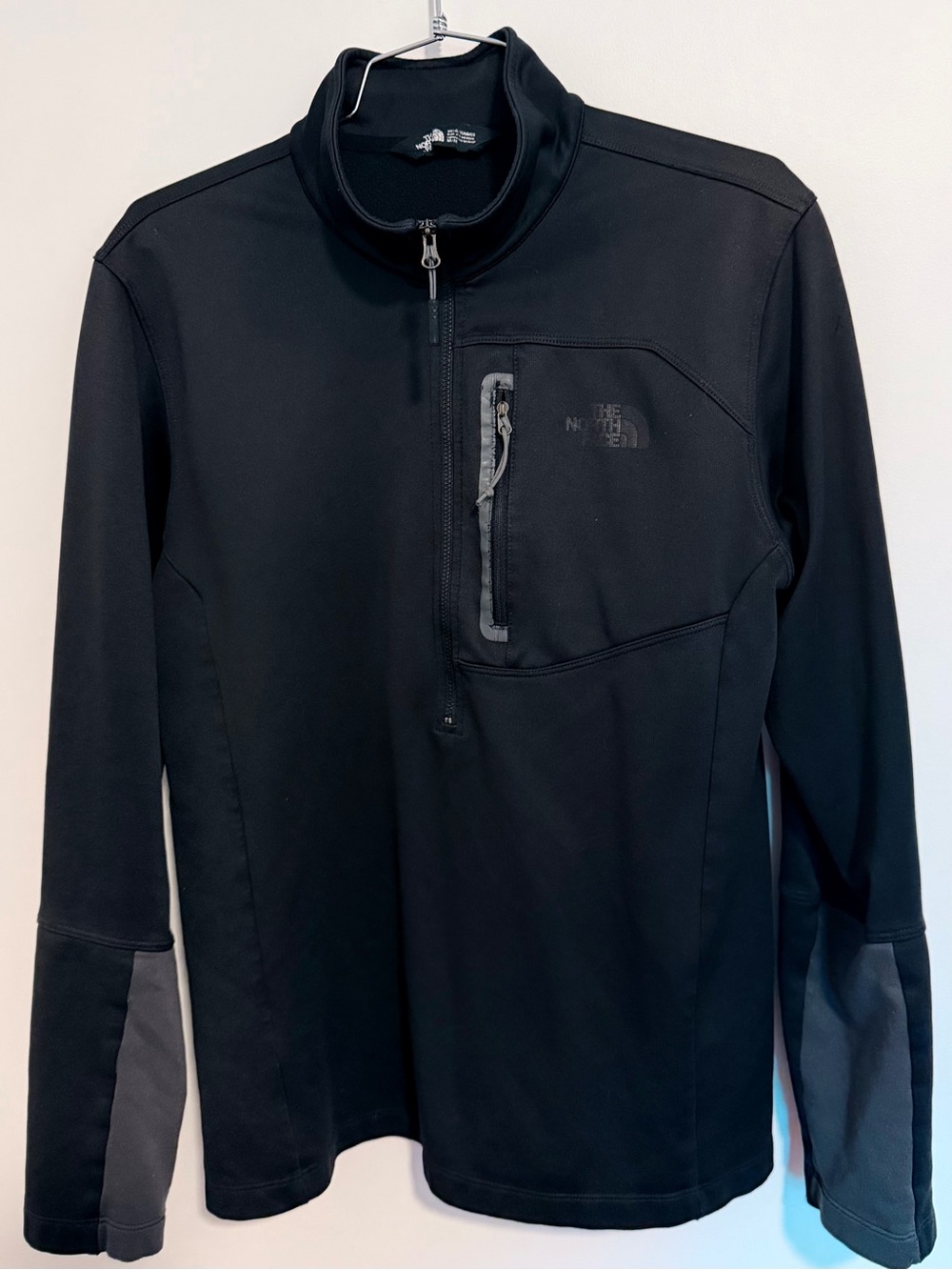 The North Face Black & Gray Lightweight Half-Zip Shirt Jacket